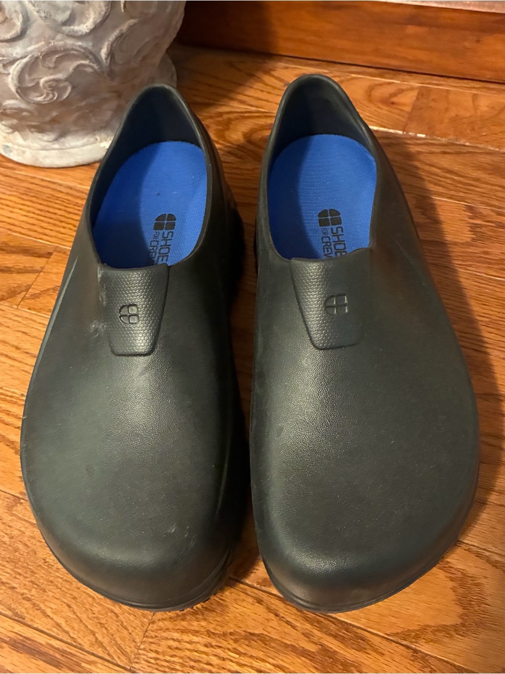 Shoes For Crews Men's Black Slip-On Work Clogs Size 10